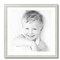 ArtToFrames 24x24" Matted Picture Frame with 20x20" Single Mat Photo Opening Framed in 1.25" White and 2" Mat (FWM-4098-24x24)